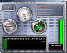 ShowGPS - GPS, Messungen, Profile, Gefälle, Steigung, Logging