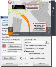 ShowGPS - Sprachausgabe, Sound, Warnung, POI, Messungen