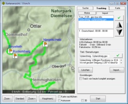 ShowGPS - GPS Tracking GPX Datenverwaltung